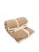 Plaid Mutona Plaid - 1 kant Berber 1 kant imitatie suède - 100% polyester - beer - taupe grijs R8-125 x 150 cm