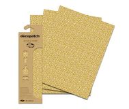 Décopatch C889C - Pochette 3 Feuilles Foil Ref 889