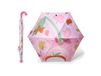 Beneunder parapluie anti-UV pour enfants à manche droit avec revêtement noir, rose