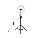 TEMPO DI SALDI Led-ringlamp 10 inch met houder en drie verlichtingsmodi