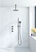 Fortifura Nebbio set de douche de pluie à monter – tube de plafond de 20 cm – barre de glissière de 91 cm – gunmetal brossé