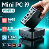 NONE 2026 Mini PC Intel Core i9 8950HK i3-6100 Windows 11 Pro Desktop PC Gaming Computer 16GB RAM 1TB SSD WiFi6 BT5.2 4K