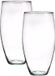 Merkloos Bloemenvaas Raine - 2x - helder transparant glas - D13 x H25 cm