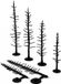 Woodland Scenics TR1124 Set de pins – 70 pièces – 6,4 à 10,2 cm – Pour modélisme ferroviaire et dioramas