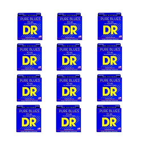 D&R DR-PHR10-12PAK - Strings Pure Blues Pure Nickel Wrap Ronde kern 10-46 - 12 PAK
