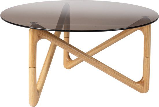 Dutchbone Naia Salontafel Rond 80 cm - Transparant