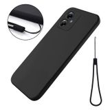 Motorola Coque Motorola Moto G64 en Silicone Liquide - Noire