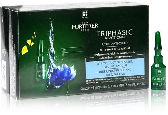Rene Furterer Triphasic Anti-Hair Loss Treatment 12 Ampoules