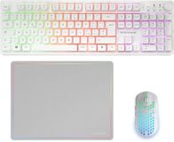 Mars Gaming MCPWXWIT toetsenbord Inclusief muis Gamen RF draadloos + USB QWERTY Italiaans Wit