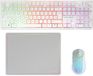 Mars Gaming MCPWXWIT toetsenbord Inclusief muis Gamen RF draadloos + USB QWERTY Italiaans Wit