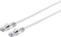 S-Impuls UFTP CAT7 câble réseau plat | PVC | blanc | 1 mètre