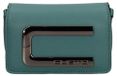 MONTCADA Sac bandoulière femme cuir vegan avec fermeture magnétique Vert foncé Verde scuro UNICA 13x9x3 cm