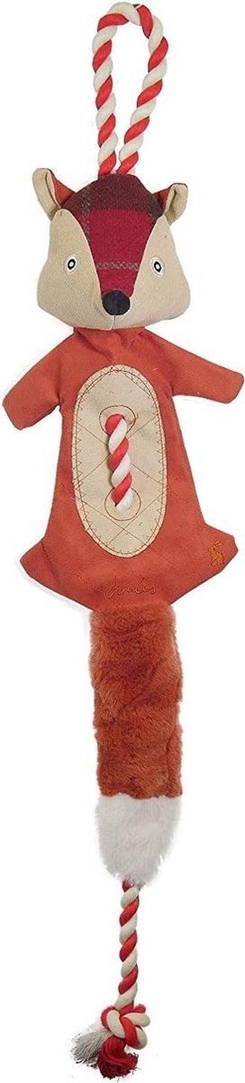 Joules Heritage Tweed Vos met Touw Hondenspeelgoed - Bruin