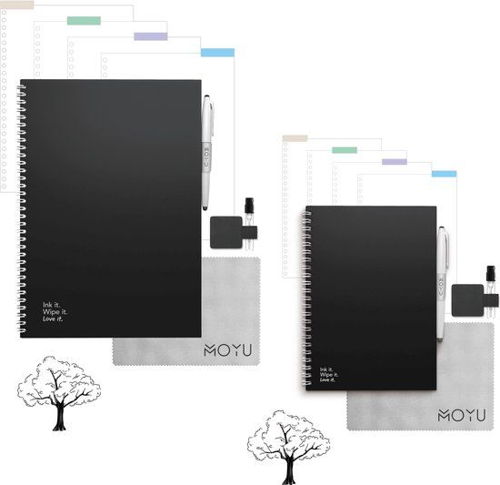 MOYU - Back to School Bundle - Uitwisbaar Notitieboek