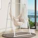 YITAHOME Hangstoel met frame 105x93x160 cm