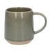Mug grès émail réactif vert thym Ø 9 cm