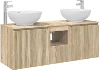 vidaXL Badkamerkastenset 3 st Sonoma Eiken 49,5 x 44,5 x 65 cm