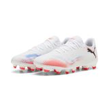 PUMA FUTURE 8 PLAY FG/AG Dames Voetbalschoenen - PUMA White-PUMA Black-Glowing Red