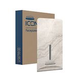 Kimberly-Clark Professional ICON-diafragma (58799) in design "Warm marmer", voor dispensers voor losse vellen toiletpapier; 1 afdekplaat per doos