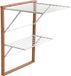 Merkloos Blanc/Bois Plastique étendoir à linge pour intérieur, étendoir à linge / étendoir à linge pliable - pliable