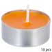 Atmosphera Bougies parfumées - 10x stuks - Geur exotisch fruit - cire/paraffine - 3,5 heures de combustion