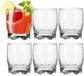 Excellent Houseware Drinkglazen Tumblers Odessa - transparant glas - 12x stuks - 245 ml