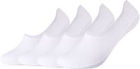 Camano Unisex Comfort Laser-Cut Footies, 4-pack, Gekamd Katoen, Maat 39-42, Wit