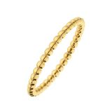 Lucardi Dames Stalen goldplated ring bolletje 2mm