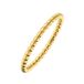 Lucardi Dames Stalen goldplated ring bolletje 2mm