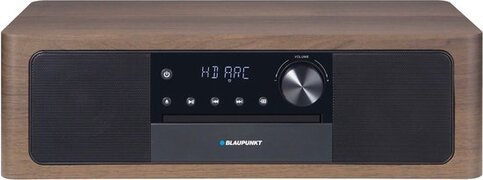 Blaupunkt MS22BT Microsysteem met Bluetooth HDMI ARC 50 W RMS (2 x 25 W) FM Radio CD-speler LED-display AUX afstandsbediening houten behuizing