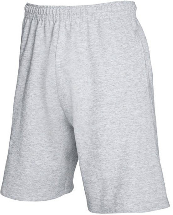 Fruit of the Loom Heren korte broek / short / sportbroek grijs L