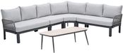 Garden Impressions Milan loungeset 5-delig - donker grijs