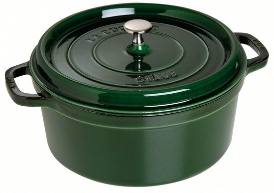 Staub Braadpan - Rond - 28 cm - Basilicum - Gietijzer
