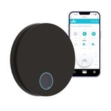 Ario W WiFi-wandstofzuiger met axiale afzuiging, met vochtsensor en timer, 100% Made in Italy, diameter 100 cm, zwart