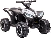 HOMCOM Elektrische Kinderauto - Wit - 12V
