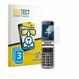 BROTECT Screenprotector 3 Stuks voor bea-fon SL645 Beschermglas Transparant
