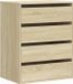 vidaXL Ladekast Sonoma Eiken 60x41x76 cm