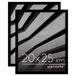 Americanflat 20x25 cm Fotolijsten in Zwart - Dunne Rand Fotolijst met Kunststofglas, Ophangmateriaal en Ingebouwde Standaard voor Horizontale of Verticale Weergave - Set van 2