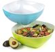 Maxi Nature Kitchenware Grand saladier en plastique, bol pour pâtes ou comme plat de service 4,2 l - set de 2