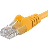 PremiumCord Patch 5E UTP 3m YL netwerkkabel Geel Cat5e U/UTP (UTP) Rond