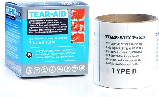 Tear-Aid rol type B voor PVC/Vinyl producten - 8718053920160