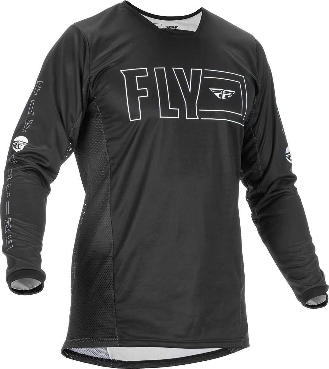 Fly Racing Kinetic Fuel Jersey Black White L