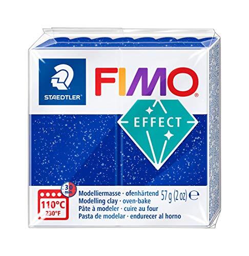 Staedtler 8020-302 - Fimo Effect normaal blok, 57 g, blauw glitter