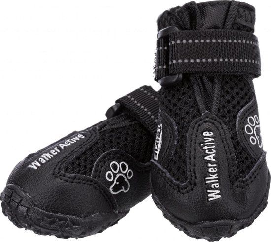 Trixie Walker Active Hondenschoenen - S - Zwart - 2 stuks