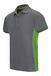 Velilla 105504 tweekleurig poloshirt korte mouwen grijs en limoengroen maat S