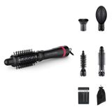 Rowenta Express Style CF635L x KARL LAGERFELD Heteluchtborstel - 800W - Zwart/Rood