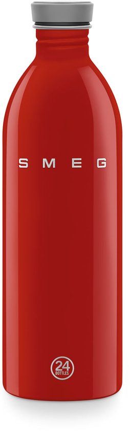 SMEG WBF02RD Drinkfles - RVS - 1000 ml - Rood