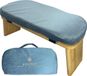 Wan GmbH Banc de méditation pliable 100% bambou biologique ensemble complet - Sac de transport pour coussin confortable - Améliore la posture
