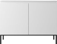 Selsey Bemmi - Dressoir - 100 cm - Wit met zwarte poten