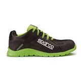 Sparco PRACTICE KEKE – Lichtgewicht veiligheidsschoen S1PL met ademend 3D-mesh en PU-zool - zwart-groen - Maat - 40